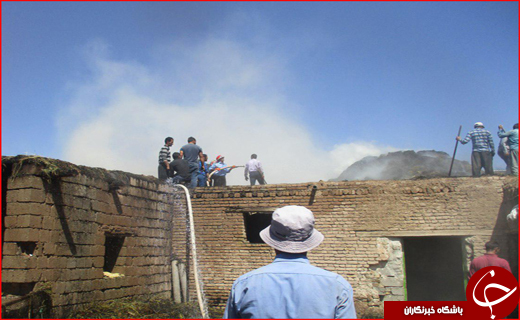 بازی کودکانه یک روستا را به آتش کشید + تصاویر