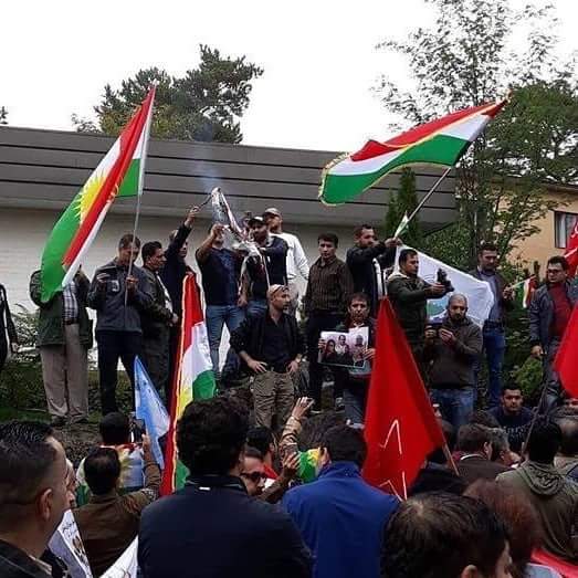 تعرض افراد ناشناس به سفارت ایران در فنلاند+عکس