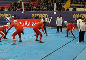 حضور کبدی کاران نوجوان دختر در مسابقات قهرمانی کشور