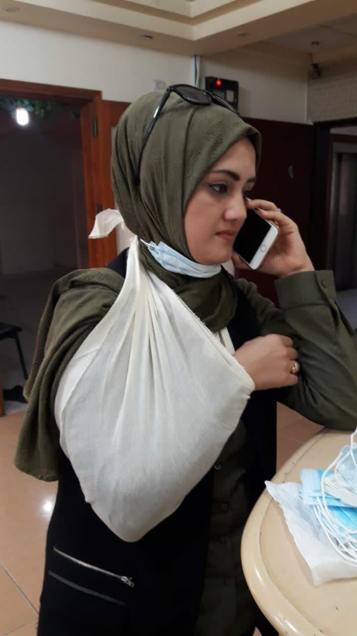 مجروح شدن خبرنگار العالم در نوار غزه