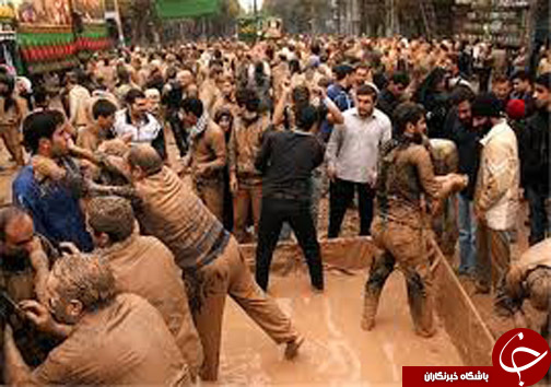 آیین دیرینه گِل مالی در لرستان مخصوص عزاداری ماه محرم