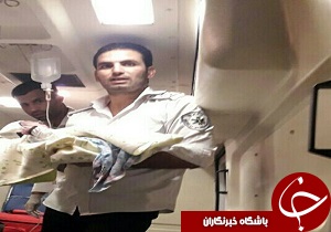 تولد نوزاد عجول درآمبولانس اورژانس خرم آباد