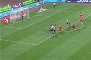 گل اول نساجی مازندران به پرسپولیس + فیلم