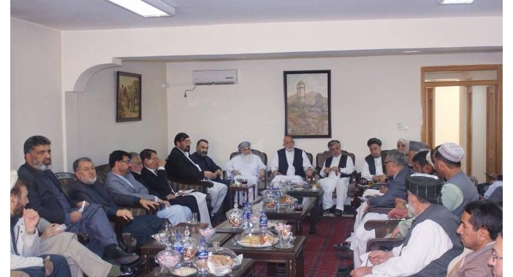 نشست مخالفین سیاسی دولت افغانستان در منزل &laquo;صبغت الله مجددی&raquo;