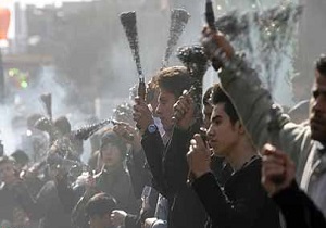مراسم عزاداری ماه محرم در قزوین + فیلم