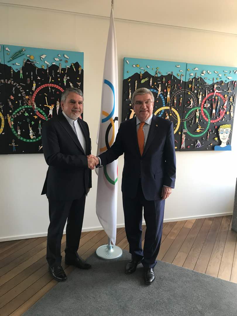 صالحی امیری با رئیس "IOC" دیدار کرد