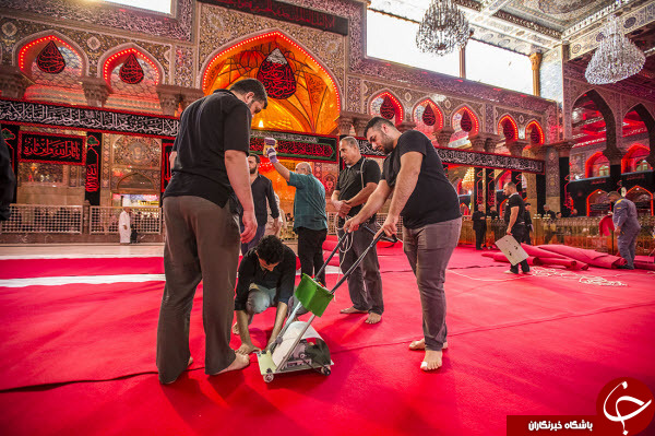 تصاویری ناب از حال و هوای حرم مطهر امام حسین&zwnj;(ع) در ایام محرم+عکس