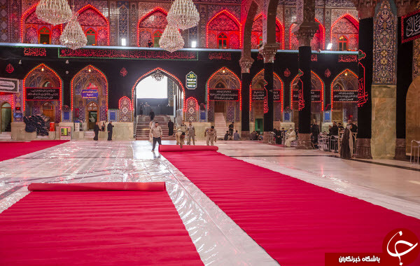 تصاویری ناب از حال و هوای حرم مطهر امام حسین&zwnj;(ع) در ایام محرم+عکس