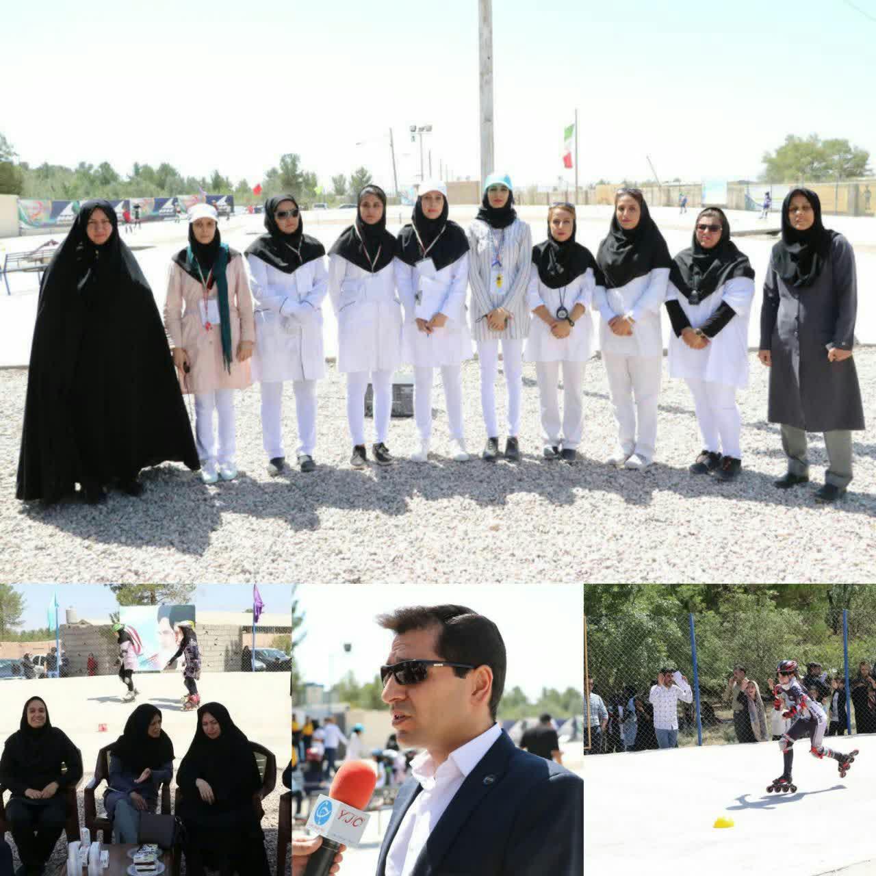 برگزاری مسابقات لیگ اسکیت سرعت بانوان در کرمان