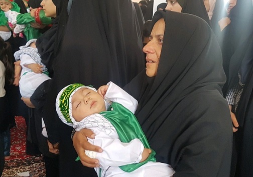برگزاری مراسم شیرخوارگان حسینی در ۱۱۰ نقطه خراسان جنوبی+تصاویر