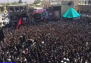 مراسم عزاداری و سینه‌زنی در روستای "میغان" + فیلم
