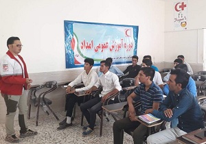 برگزاری ۱۳دوره امدادی در جمعیت هلال احمر درمیان