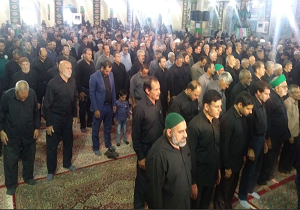 تشییع پیکر پدر شهید رنجبر در بافق