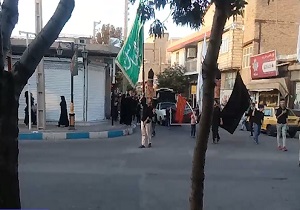 مراسم عزاداری ماه محرم در شهرک شریفیه قزوین + فیلم