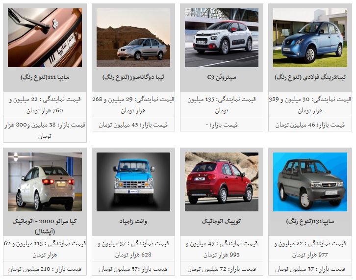 آخرین قیمت خودرو در بازار امروز/قیمت خودرو افزایش یافت