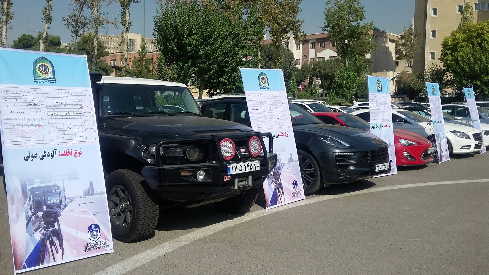 توقیف 55 خودروی بچه پولدارها به علت دور دور در 48 ساعت گذشته + عکس