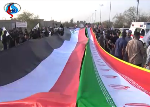 راهپیمایی مردم بصره در حمایت از ایران+ تصاویر