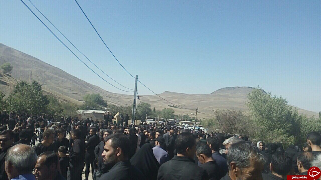عزاداران حسینی در روستای اینی + تصاویر