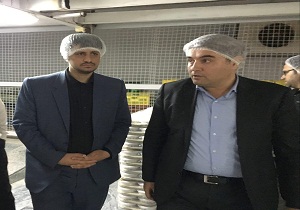 بازديد دادستان اسلام آباد غرب از كارخانه شير مانيزان
