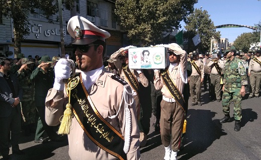 تشییع پیکر مطهر شهید جمشید صیادی در الوند