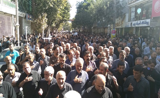 تشییع پیکر مطهر شهید جمشید صیادی در الوند