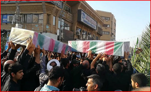 بازگشت پیکر پاک ۹ شهید دوران دفاع مقدس به اهواز