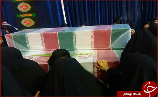 تشییع ۹ شهید گمنام و یک شهید مرافع حرم در کرمان