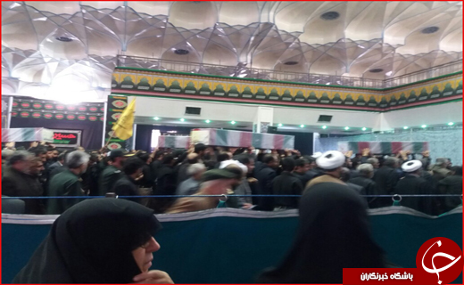 تشییع ۹ شهید گمنام و یک شهید مرافع حرم در کرمان