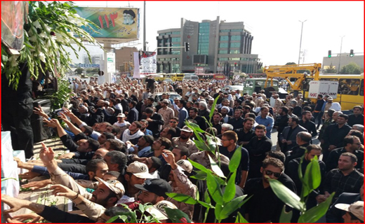 پیکر مطهر شهیدان گمنام در کرمانشاه تشییع شد
