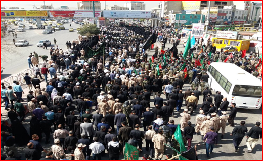 پیکر مطهر شهیدان گمنام در کرمانشاه تشییع شد