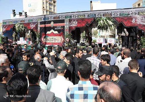 گزارش تصویری مراسم تشییع پیکر شهدای گمنام کرمانشاه