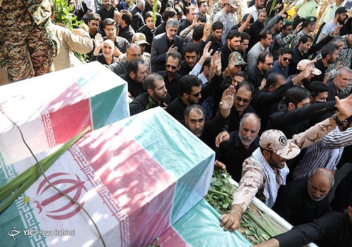 گزارش تصویری مراسم تشییع پیکر شهدای گمنام کرمانشاه