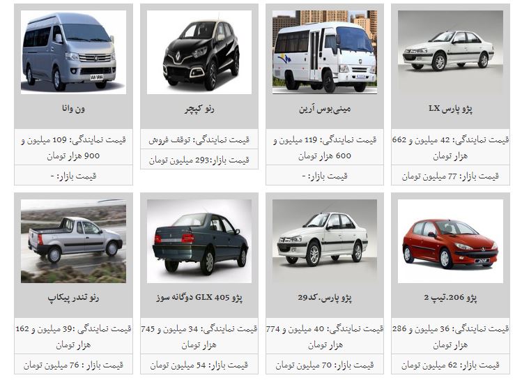 قیمت خودرو کاهش یافت