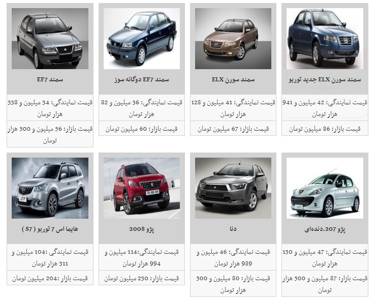 قیمت خودرو کاهش یافت