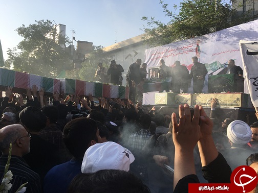 آغاز مراسم تشیع پیکر&zwnj;های مطهر ۹ شهید گمنام دفاع مقدس و دو شهید مدافع حرم