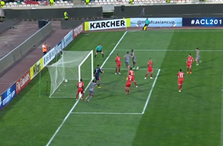 گل اول الدحیل به پرسپولیس + فیلم
