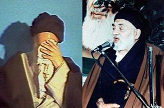 روضه خوانی مرحوم حجت الاسلام کوثری در حضور امام خمینی(ره) + فیلم