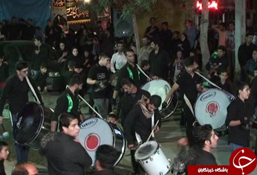 تصاویری از عزاداری مردم خرم آباد در شب هشتم ماه محرم
