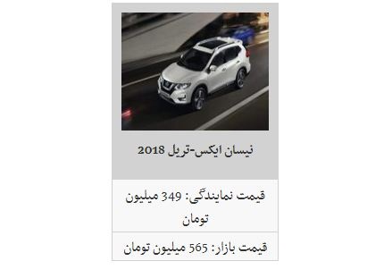 نوسان قیمتی در بازار محصولات نیسان + جدول