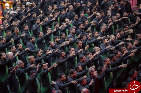 عزاداری مشترک خادمان آستان&zwnj;های مقدس حسینی و عباسی+عکس