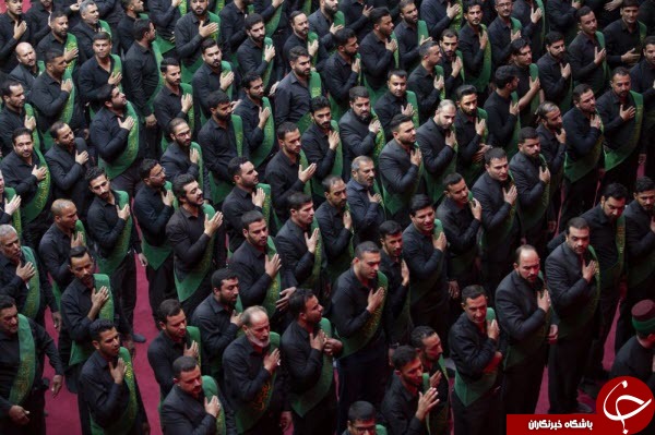 عزاداری مشترک خادمان آستان&zwnj;های مقدس حسینی و عباسی+عکس