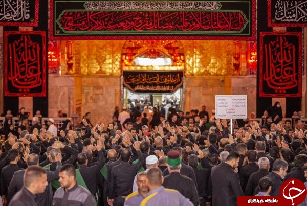 عزاداری مشترک خادمان آستان&zwnj;های مقدس حسینی و عباسی+عکس
