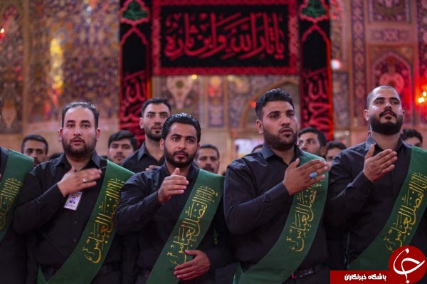 عزاداری مشترک خادمان آستان&zwnj;های مقدس حسینی و عباسی+عکس