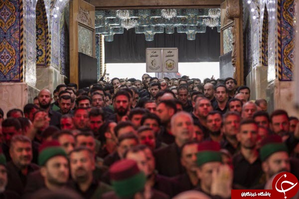 عزاداری مشترک خادمان آستان&zwnj;های مقدس حسینی و عباسی+عکس