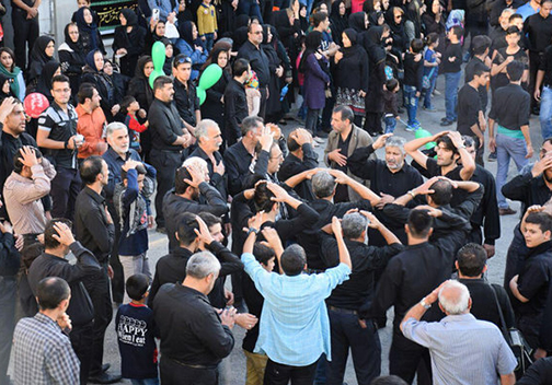 گلستان یکپارچه صحنه اقامه عزای حسینی در روز عاشورا + تصاویر