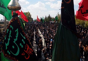 مراسم تاسوعای حسینی در تویسرکان + فیلم