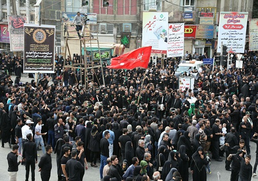 برگزاری مراسم تاسوعا حسینی در کرمانشاه + تصویر