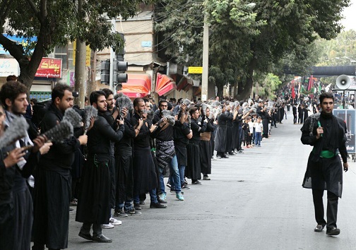 برگزاری مراسم تاسوعا حسینی در کرمانشاه + تصویر