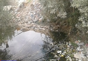رهاسازی زباله در رودخانه "نعل اشکنان علیا" + فیلم