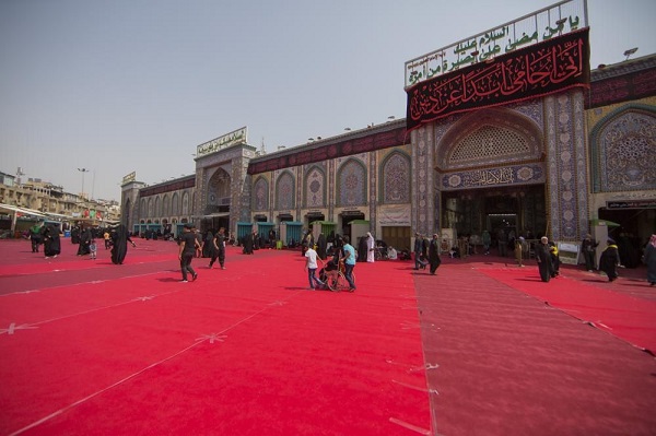بین الحرمین با فرش قرمز مفروش شد+عکس